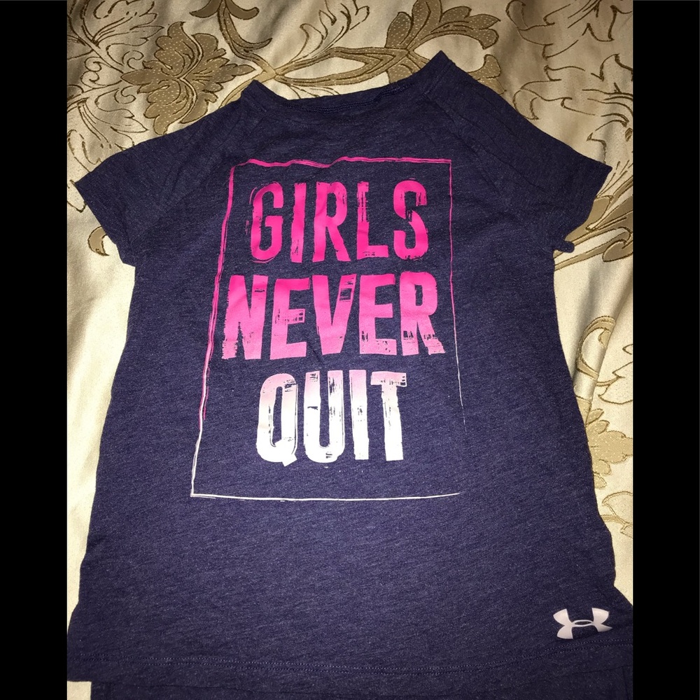 Girls Under Armour tee shirt